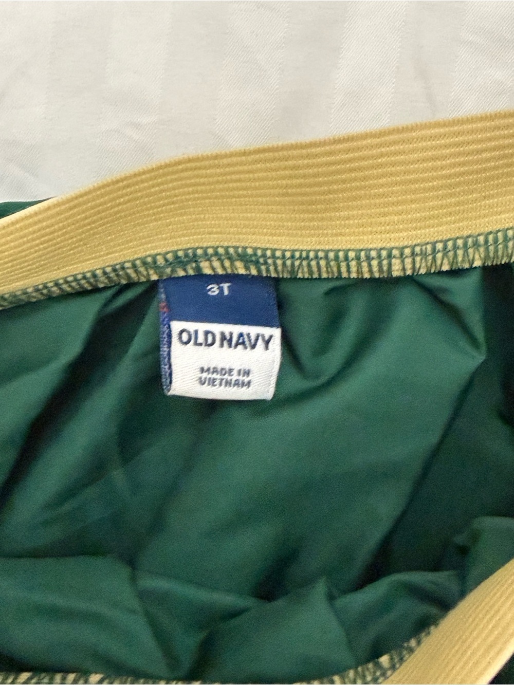 Old Navy Dark Green Skirt Set with Gold Reindeer Accents - Picture 4 of 4